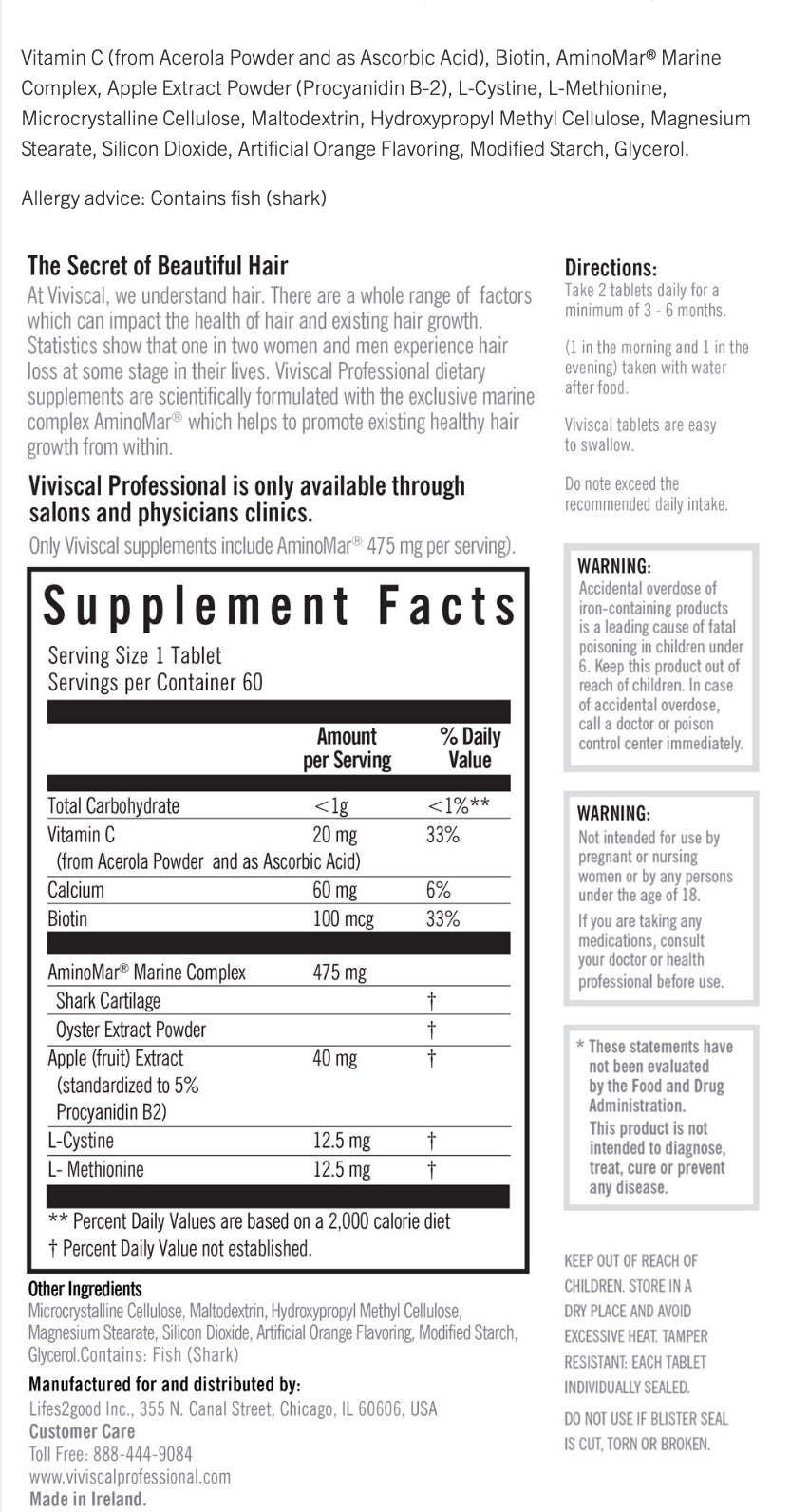 VIVISCAL: Viviscal Professional Hair Growth Program