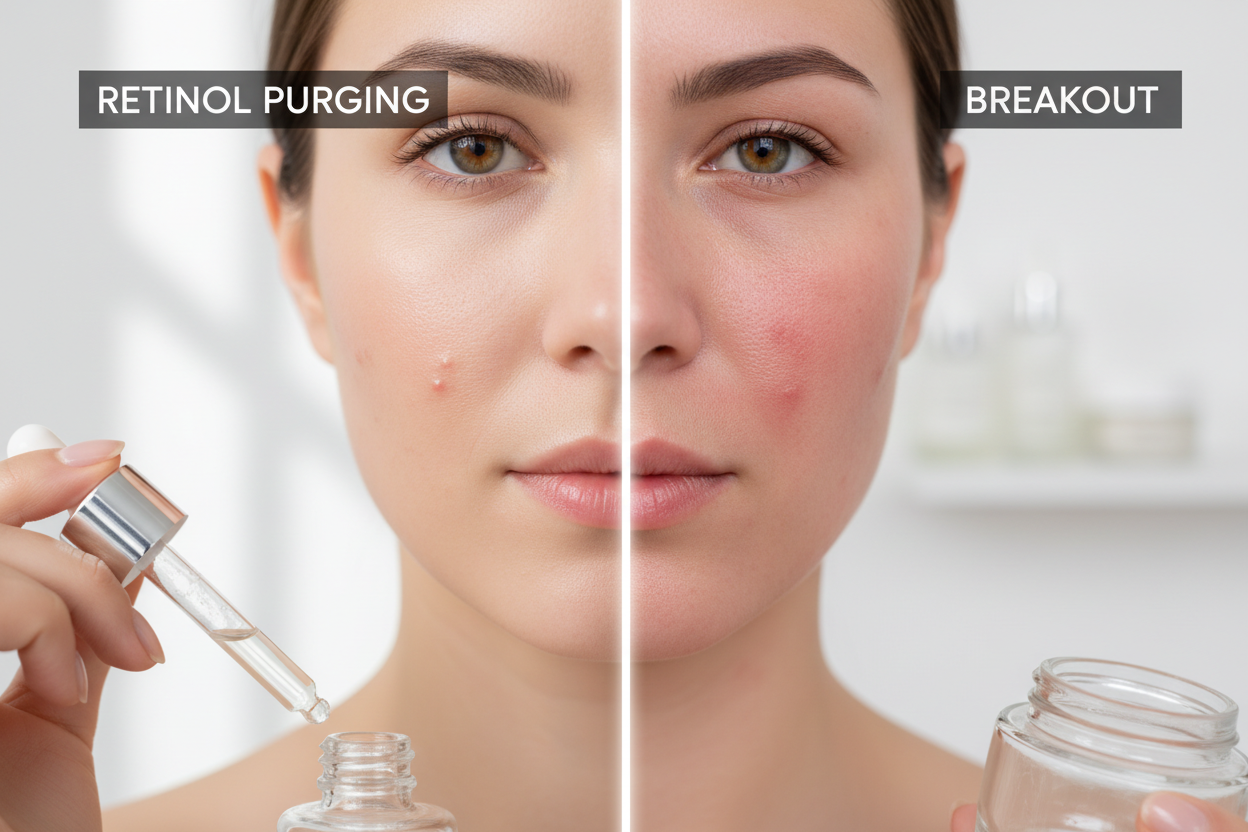 Retinol Purging vs Breakout: How to Tell the Difference
